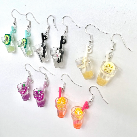 Lemonade Drink Earrings