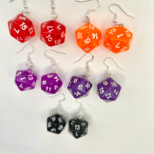 D20 Dice Earrings