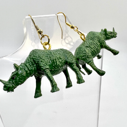 Rhino Earrings