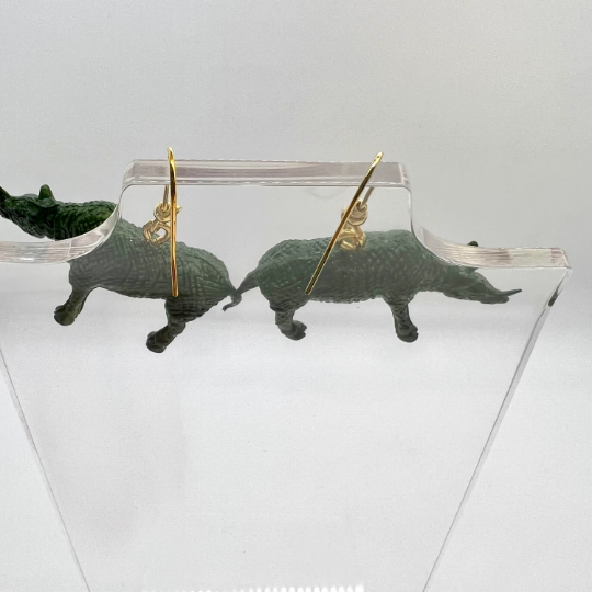 Rhino Earrings