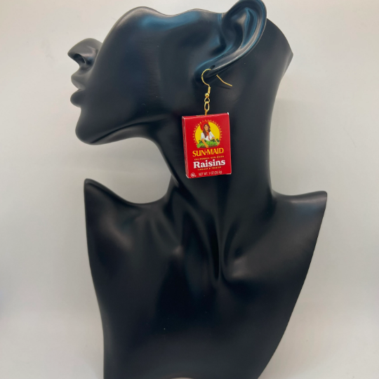 Sun Maid Raisin Boxes Earrings