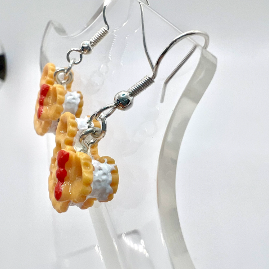 Minnie Mouse Waffle Earrings