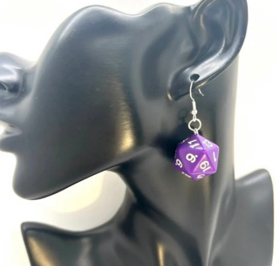 D20 Dice Earrings