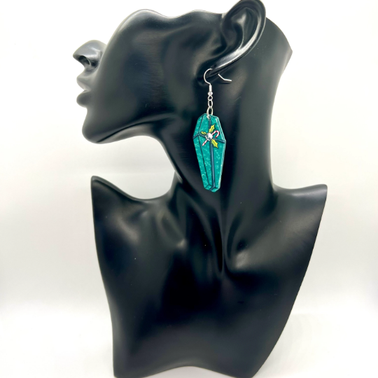 Christmas Skull Earrings