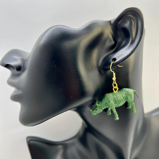 Rhino Earrings
