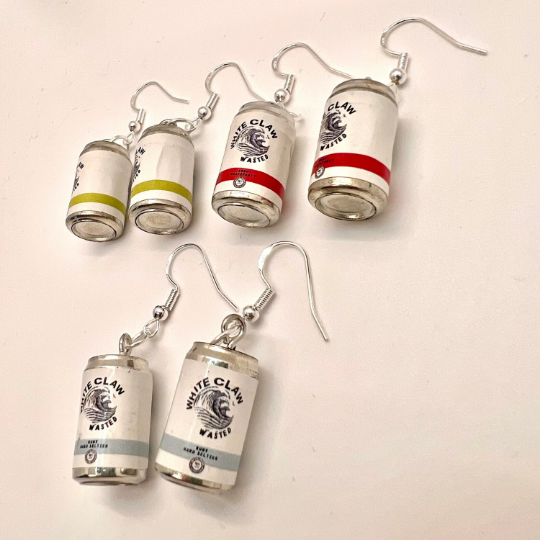 Hard Seltzer Can Earrings