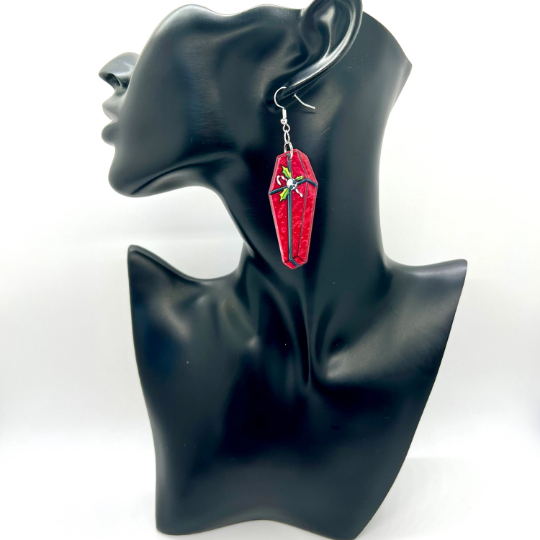 Christmas Skull Earrings
