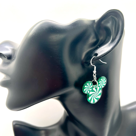 Mickey Peppermint Earrings