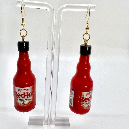 Franks Red Hot Sauce Earrings