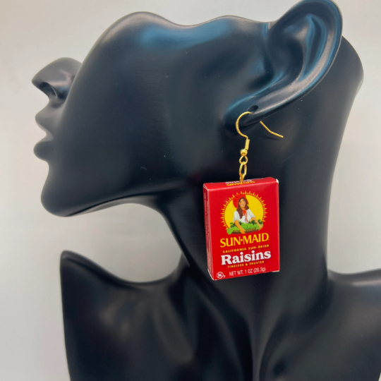 Sun Maid Raisin Boxes Earrings