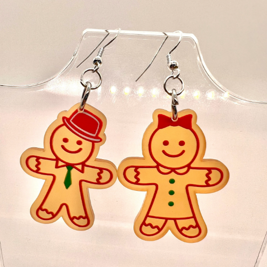 Gingerbread Couple Earrings