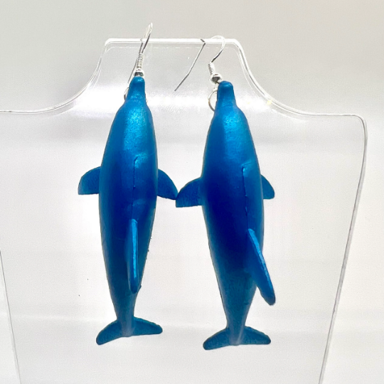 Blue Dolphin Earrings