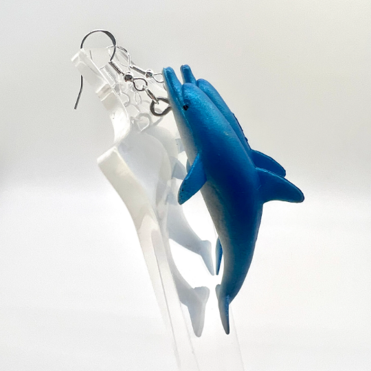 Blue Dolphin Earrings