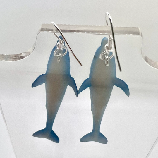 Blue Dolphin Earrings