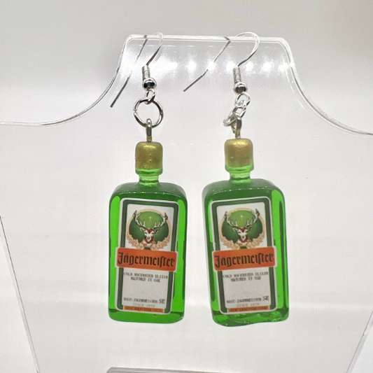Jagermeister Bottle Earrings