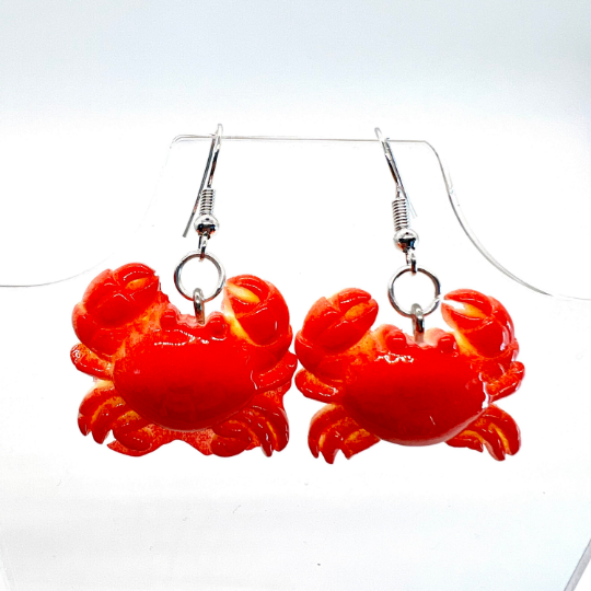 Red Crab Earrings