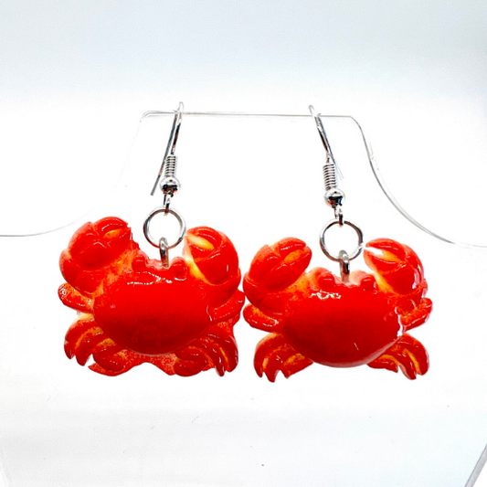 Red Crab Earrings