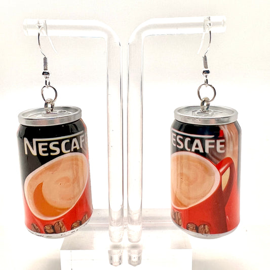 Nescafe Can Earrings