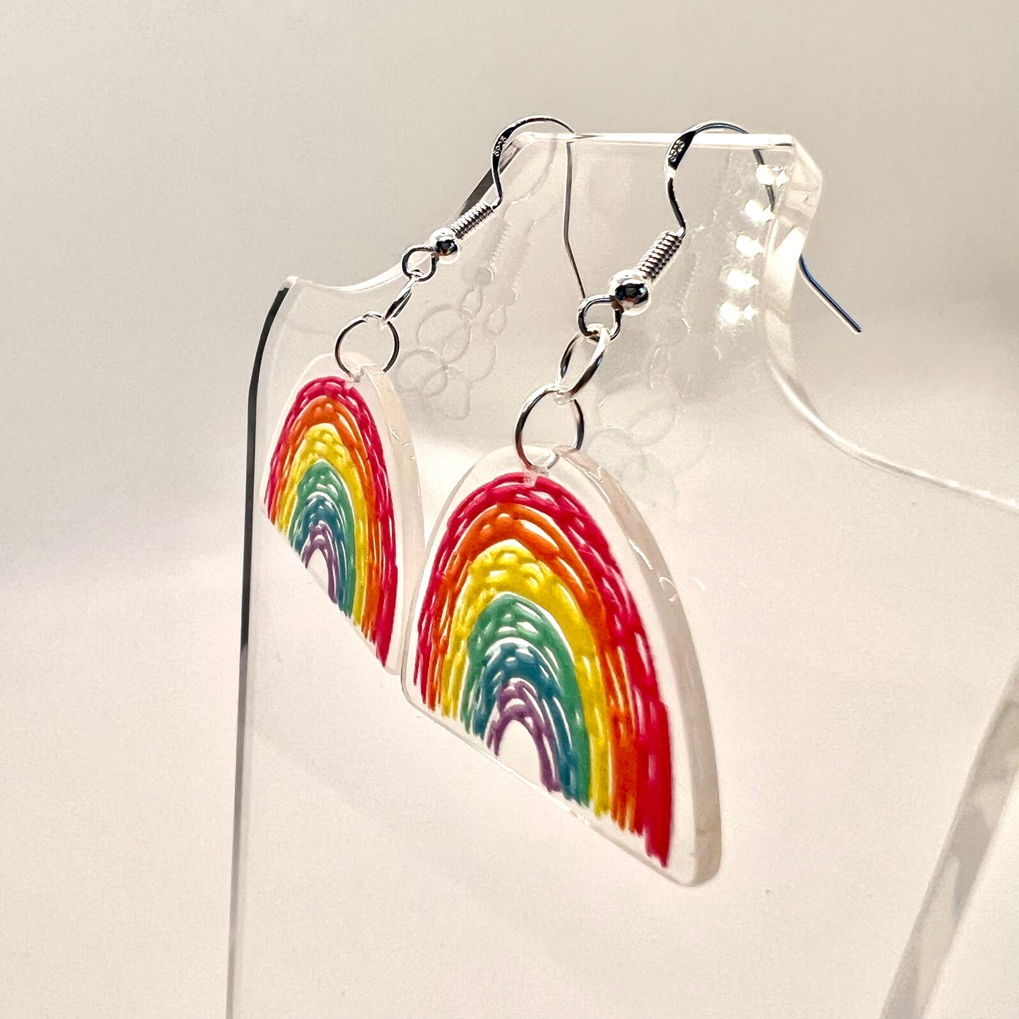 Rainbow Scribble Earrings