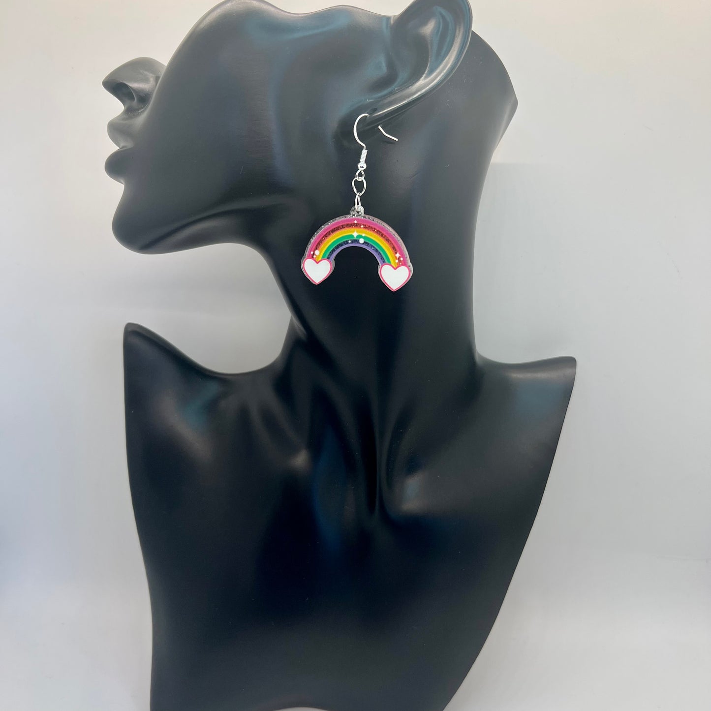Glitter Rainbow Earrings