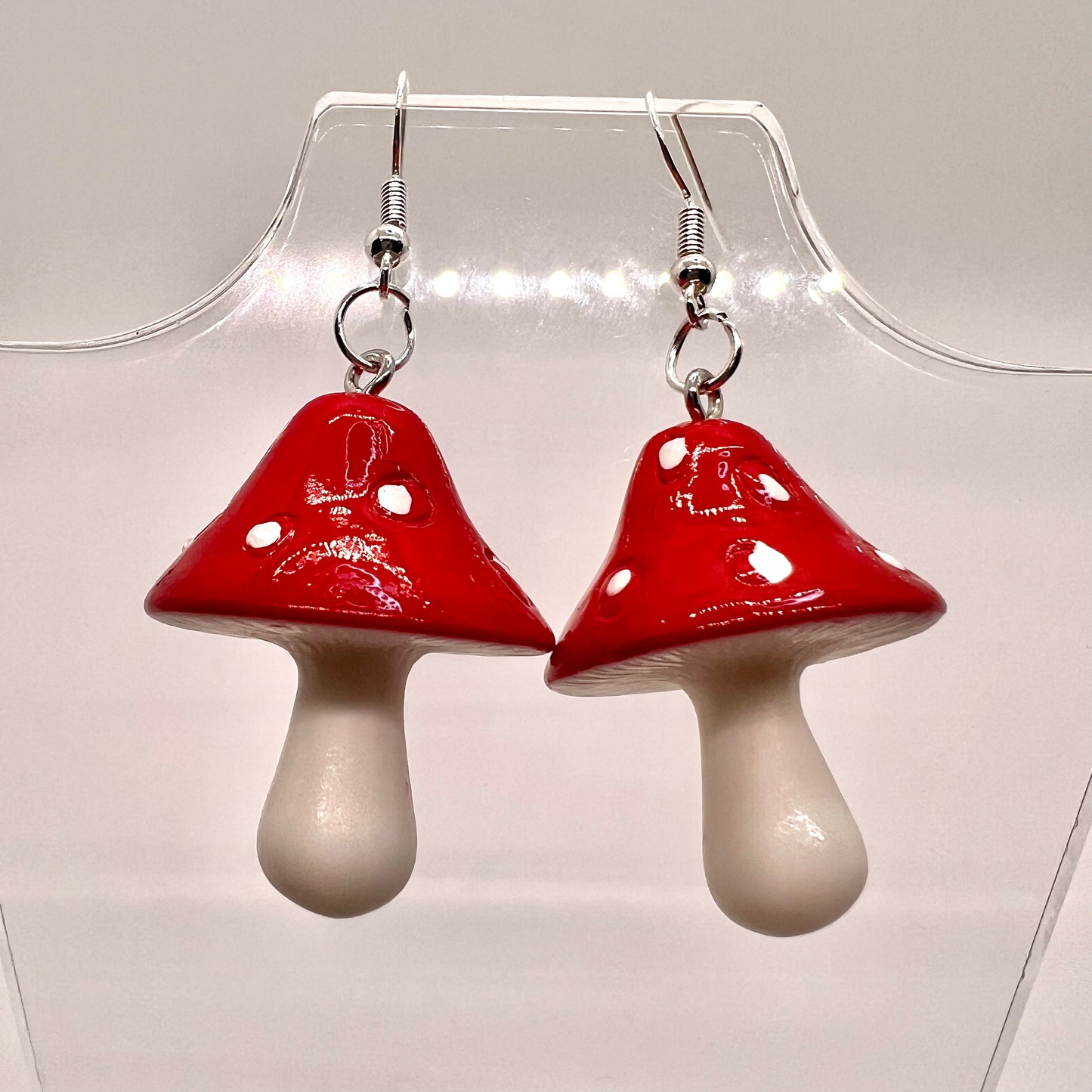 Large Mushroom Earrings