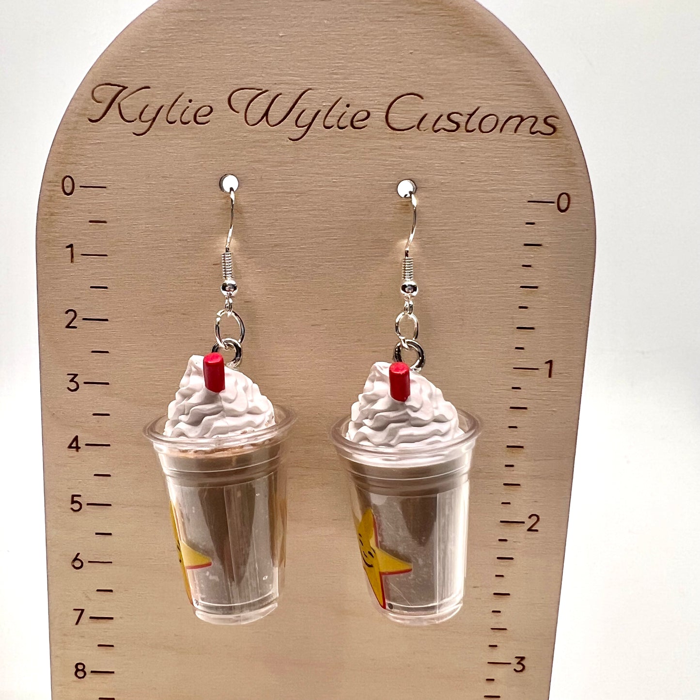Hardees Milkshake Cup Earrings