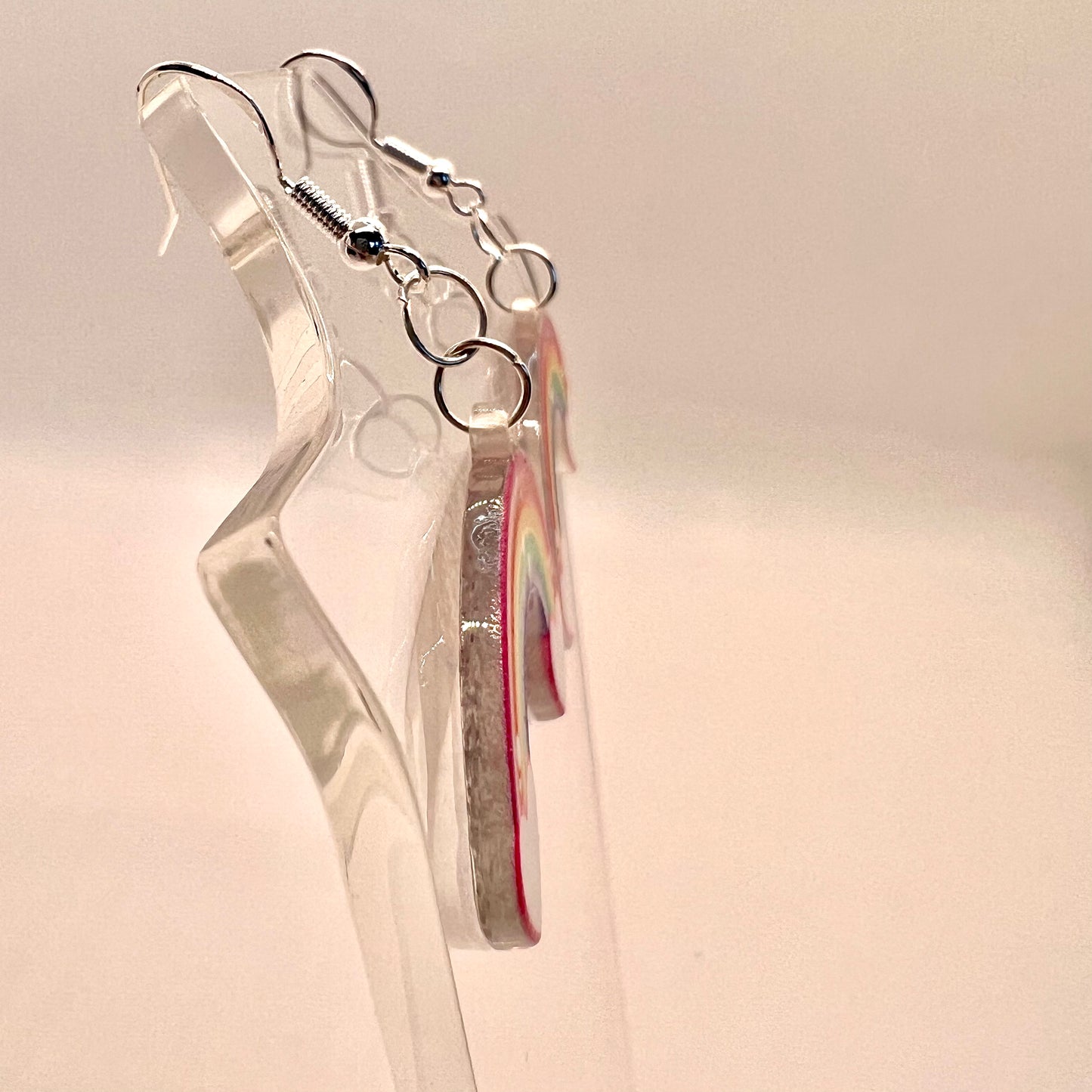 Glitter Rainbow Earrings