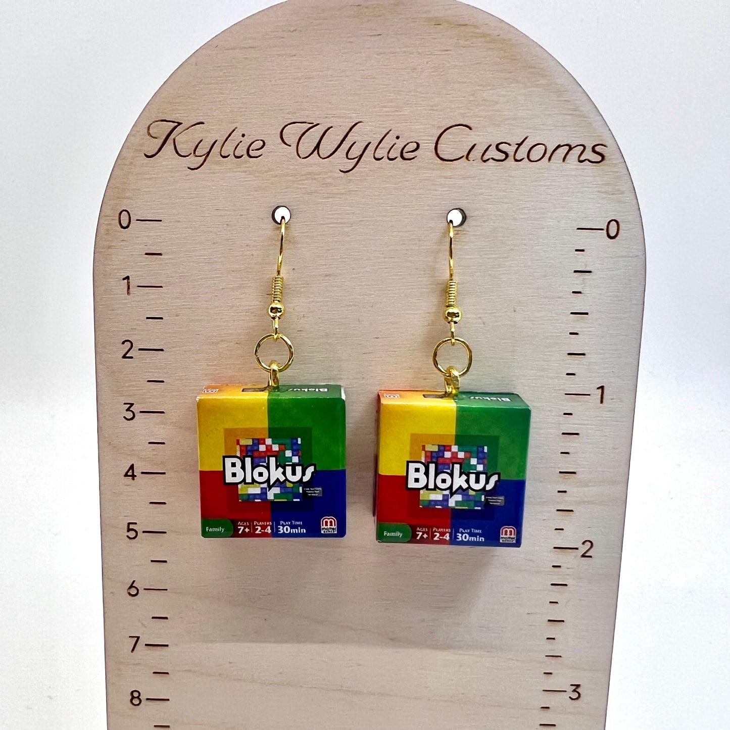 Blokus Games Earrings