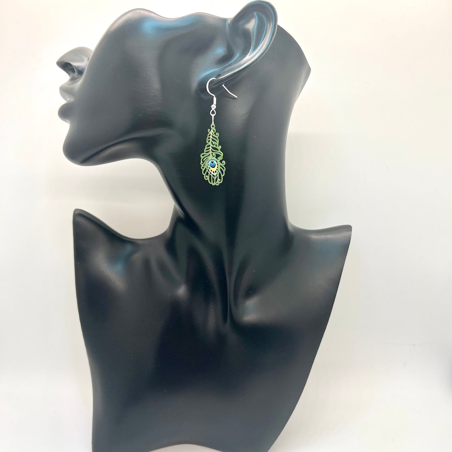 Peacock Feather Earrings