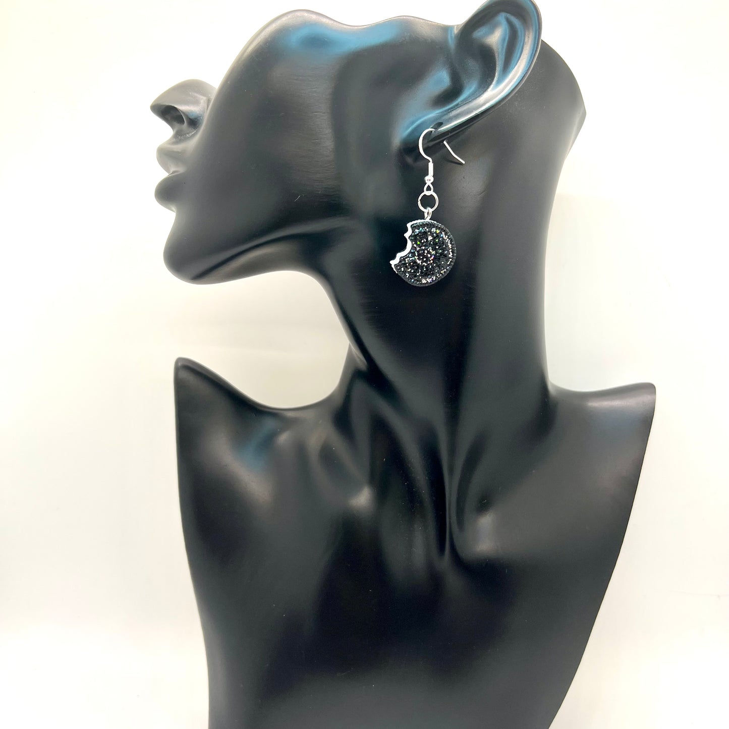 Bitten Cookie Glitter Earrings