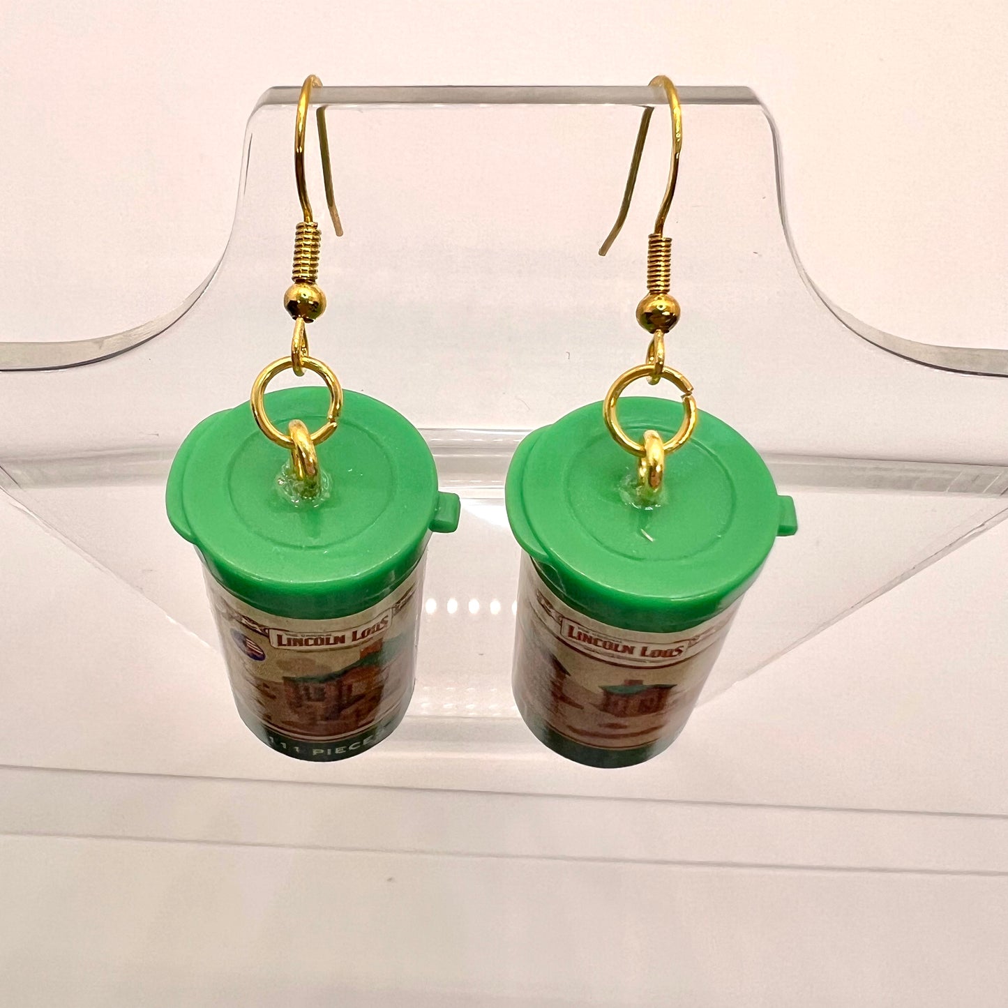 Lincoln Logs Earrings