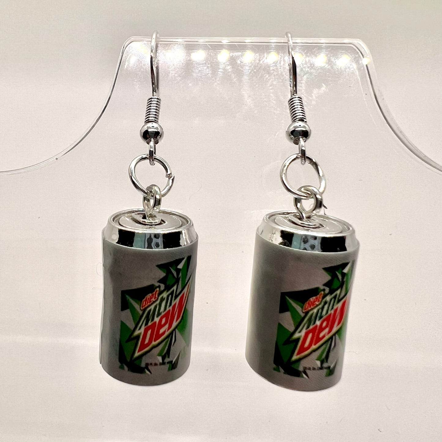 Diet Mt Dew Soda Can Earrings
