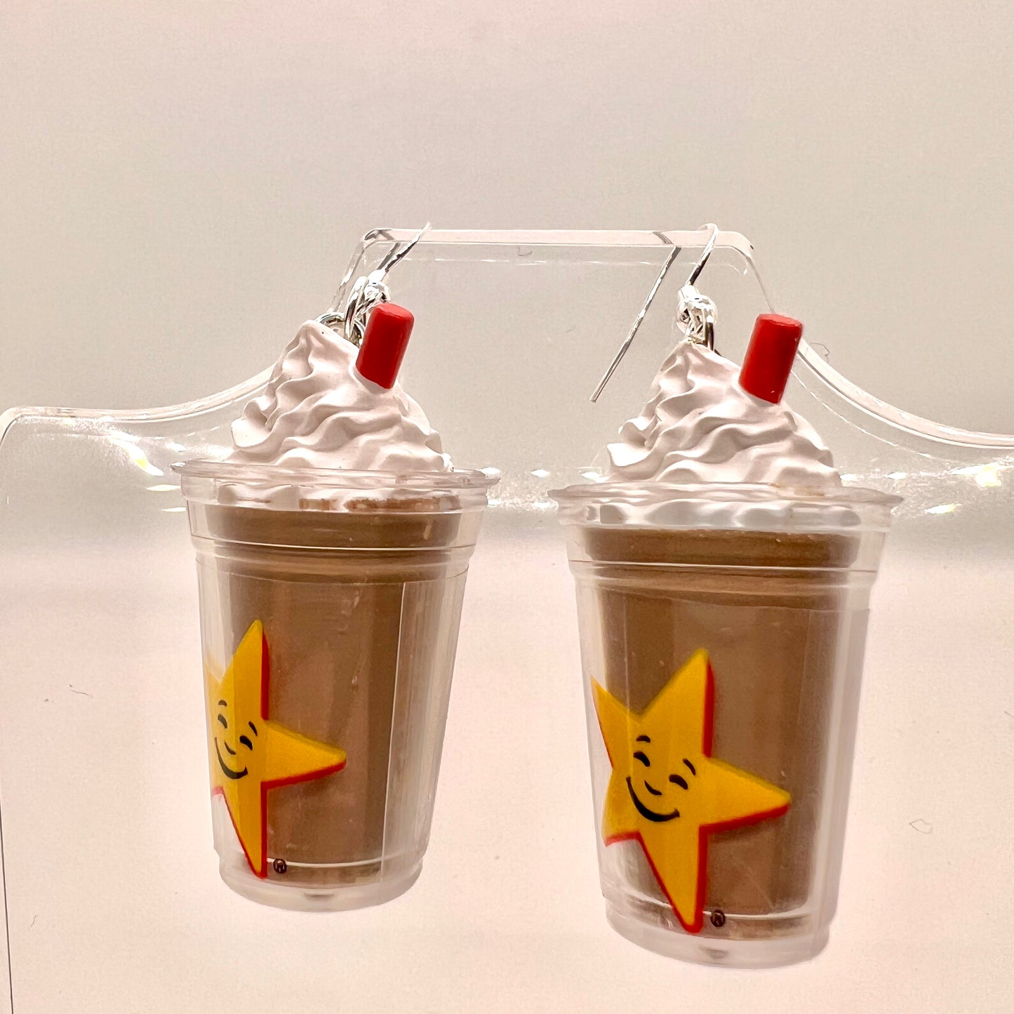 Hardees Milkshake Cup Earrings