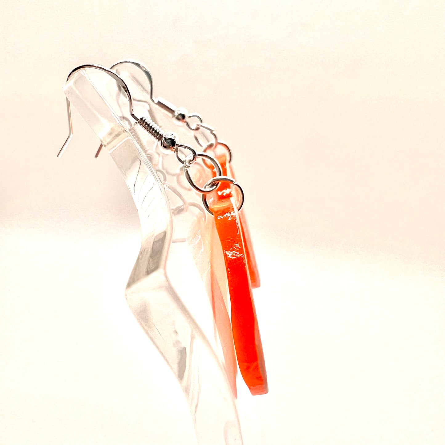 Orange Fruit Slice Earrings