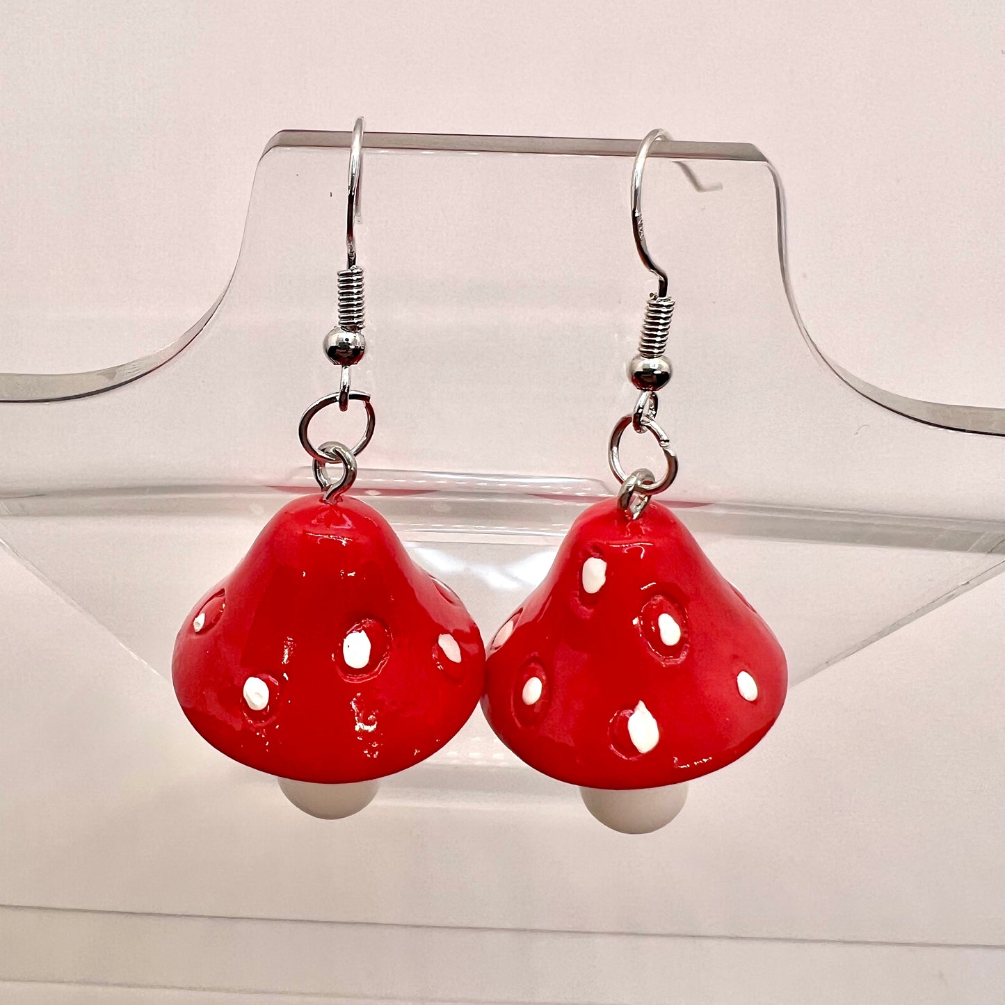 Large Mushroom Earrings