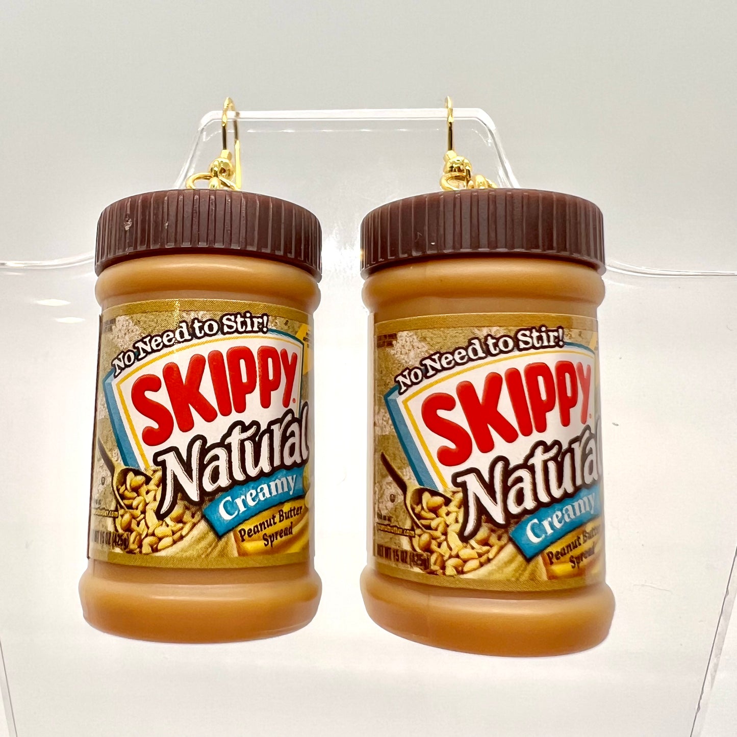 Skippy Peanut Butter Earrings