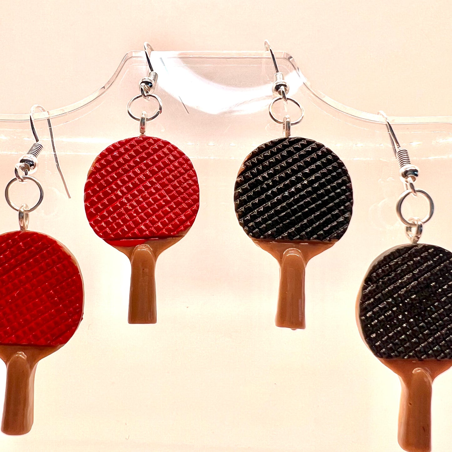 Ping Pong Paddle Earrings