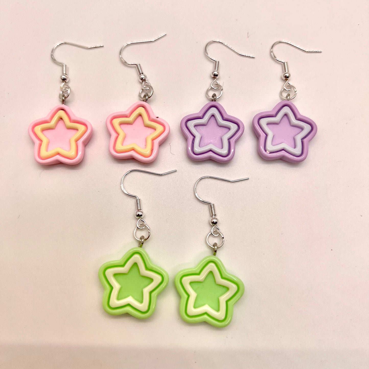 Pastel Star Earrings