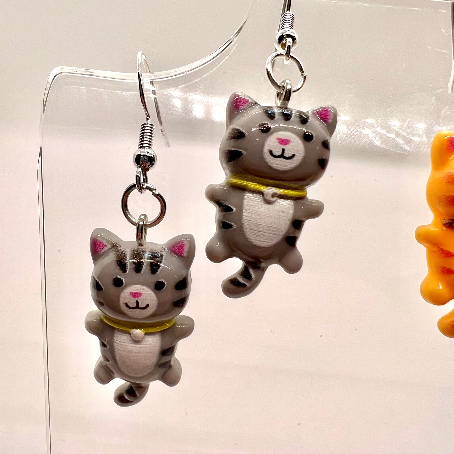 Tabby Cat Earrings