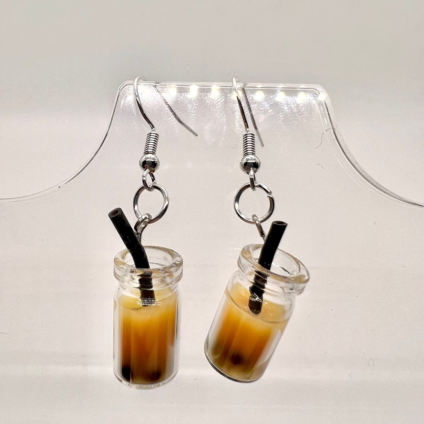 Mini Boba Tea Cup Earrings
