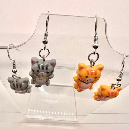 Tabby Cat Earrings