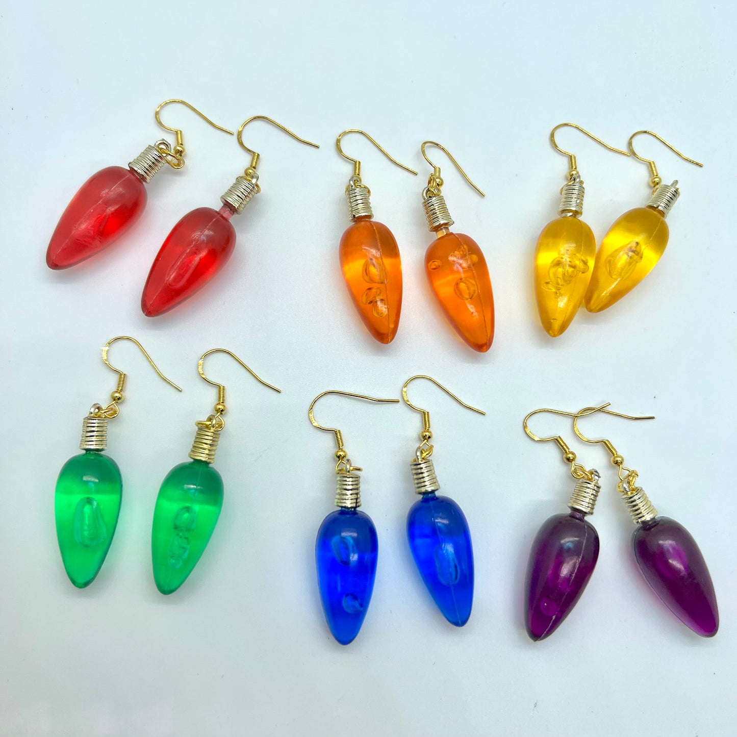 Christmas Light Bulb Earrings