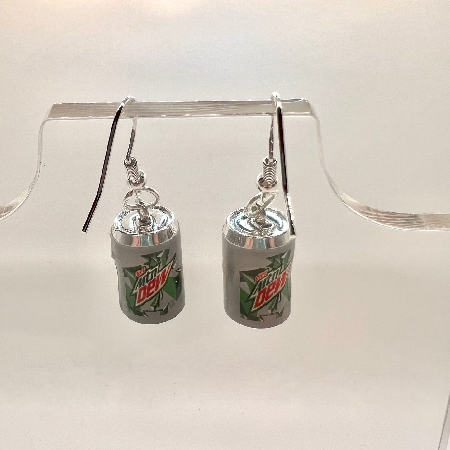 Diet Mt Dew Soda Can Earrings
