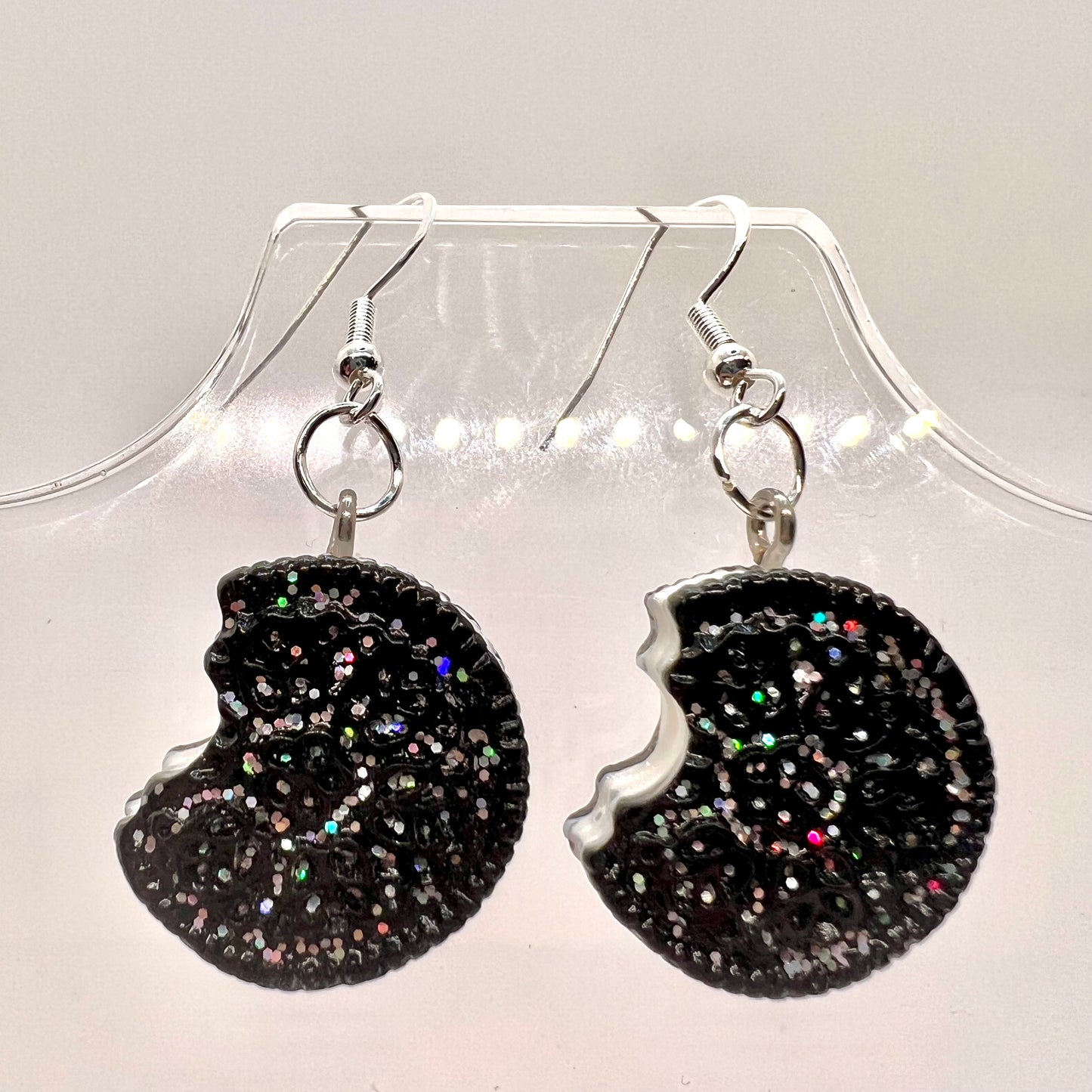 Bitten Cookie Glitter Earrings