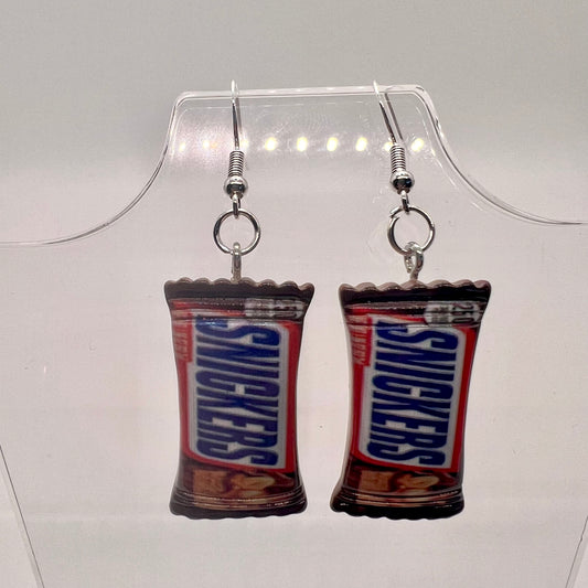 Snickers Candy Bar Earrings
