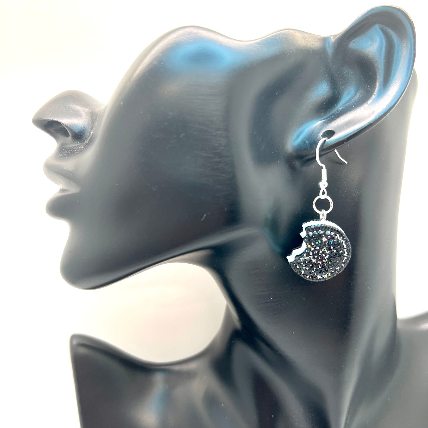 Bitten Cookie Glitter Earrings