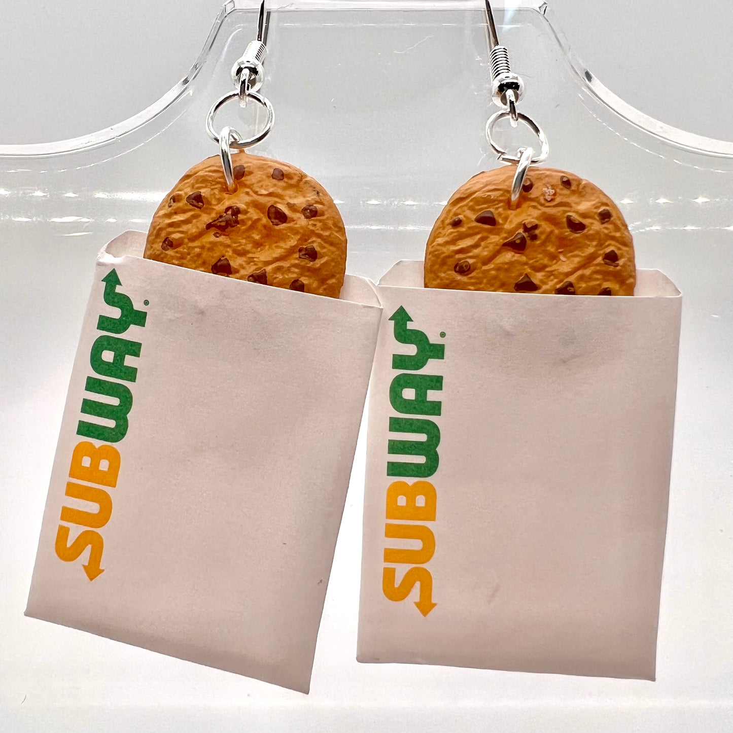 Subway Cookie Bag Earrings