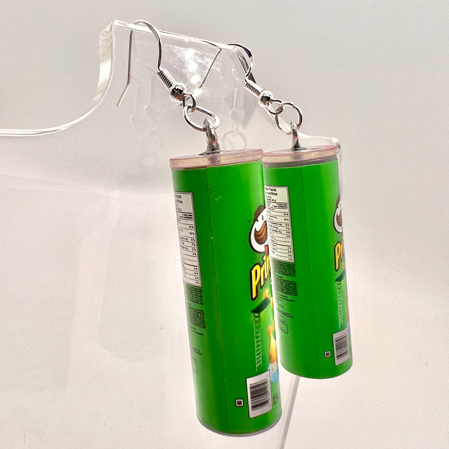 Pringles Can Earrings