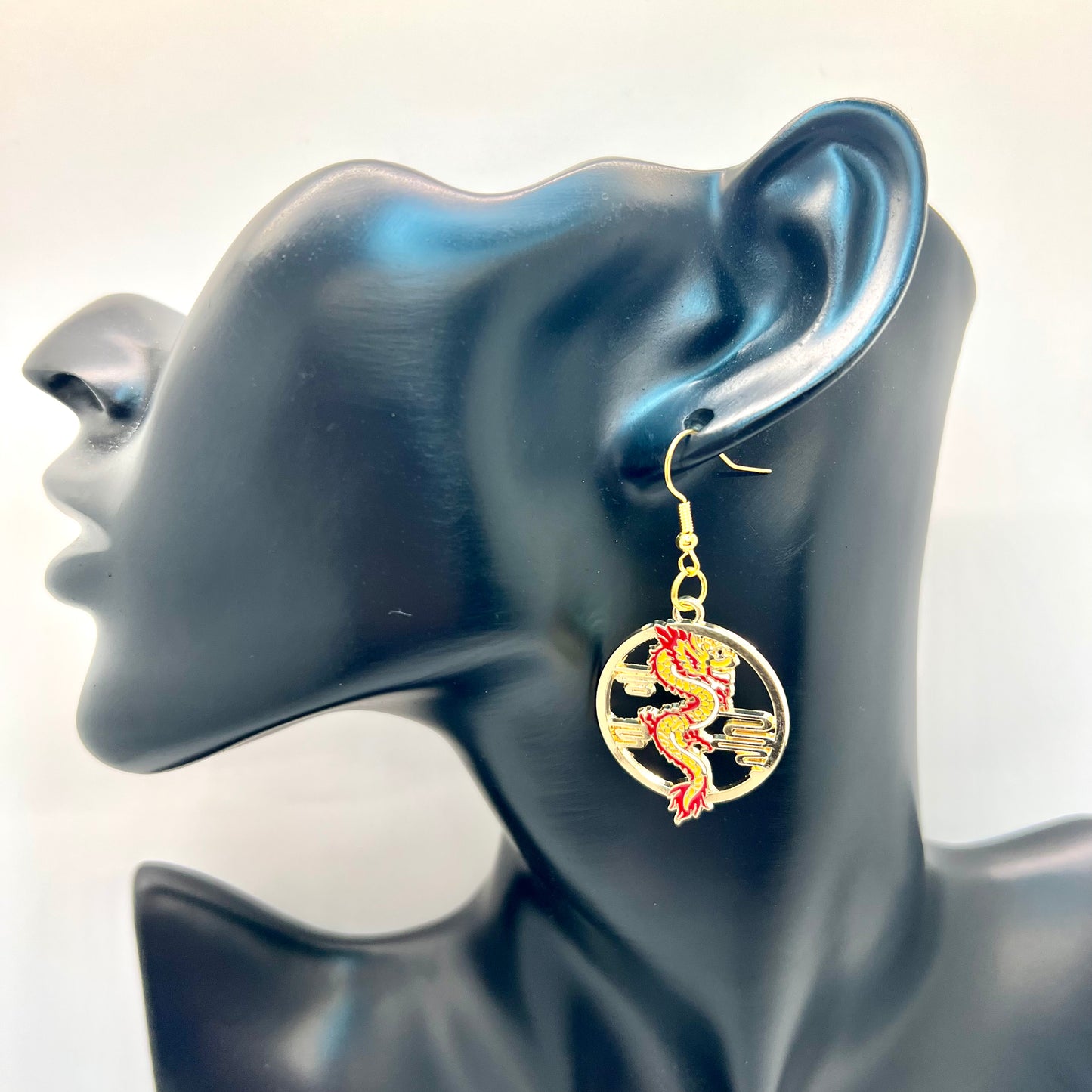 Red Dragon Earrings