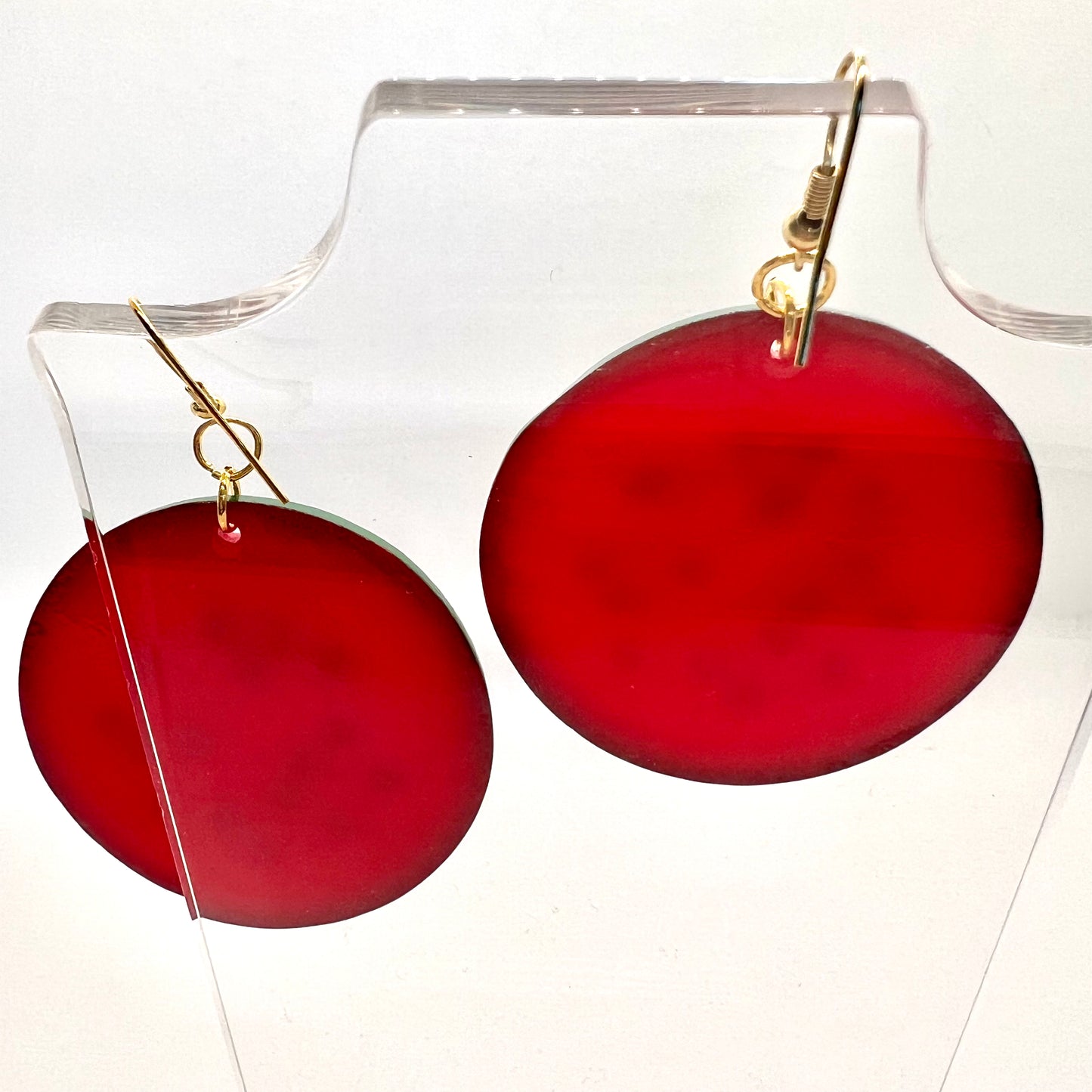 Oversize Watermelon Slice Earrings